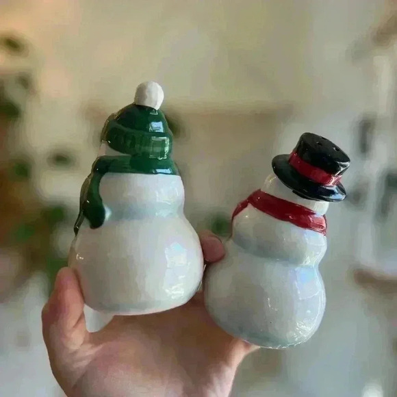 Publix 2005 Holiday Snowfolk Salt & Pepper Shaker Set - Encore Edition winter - Picture 6 of 9